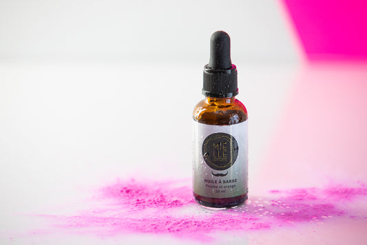 Huile à barbe Pruche et orange