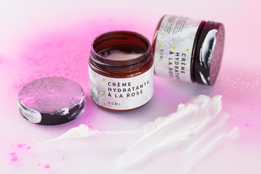 Crème hydratante à la rose