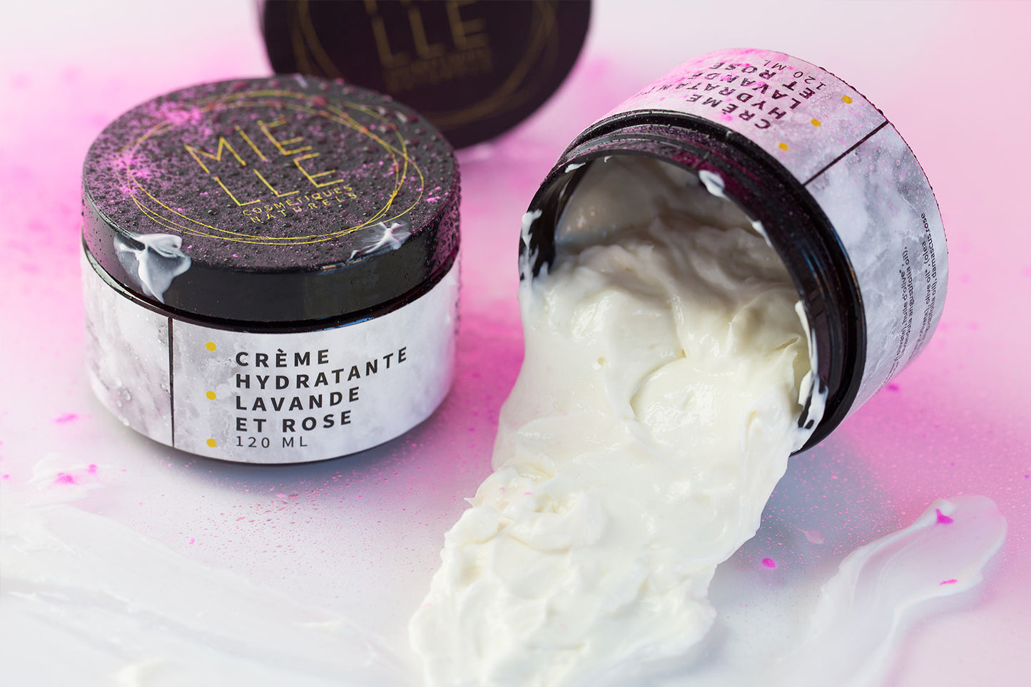 Crème hydratante lavande et rose